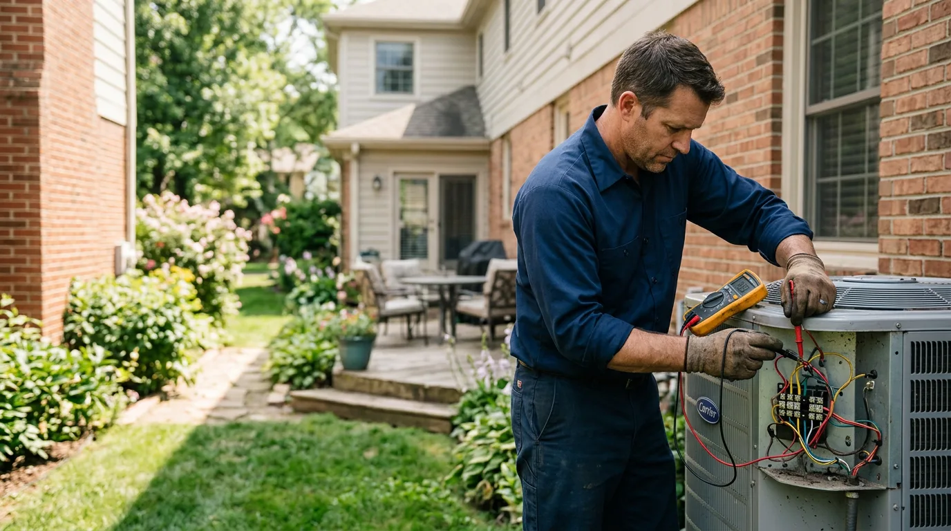 HVAC technician working near Yucca, AZ